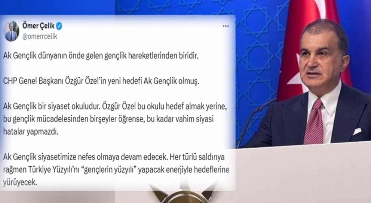 AK Parti Sözcüsü Çelik'ten Özel'e 'Ak Gençlik' tepkisi 