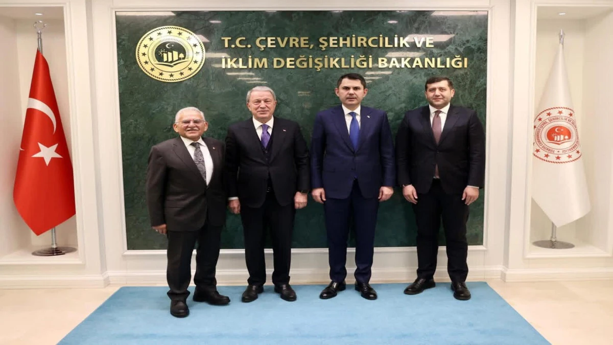 AK Parti&rsquo;li Akar ile MHP&rsquo;li Ersoy&rsquo;dan Bakan Kurum&rsquo;a ziyaret! 