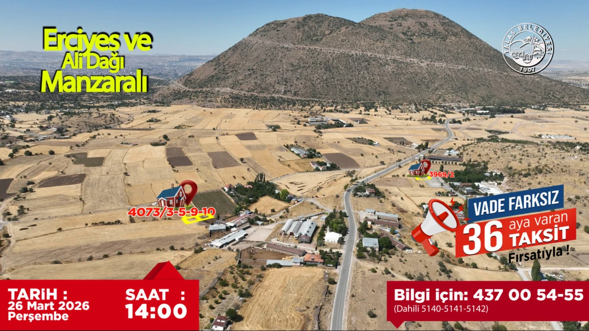 Talas&rsquo;ın G&ouml;zde Lokasyonlarında Villa Parseli Fırsatı 