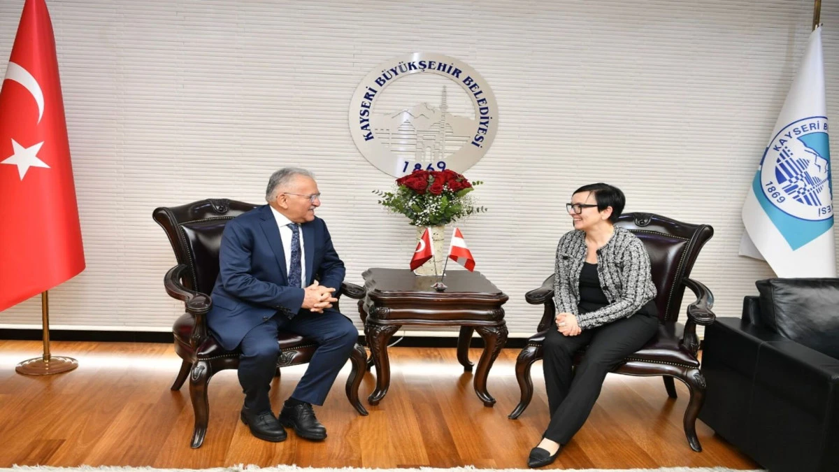 Avusturya B&uuml;y&uuml;kel&ccedil;isi Juen&rsquo;den Başkan B&uuml;y&uuml;kkılı&ccedil;&rsquo;a ziyaret!  