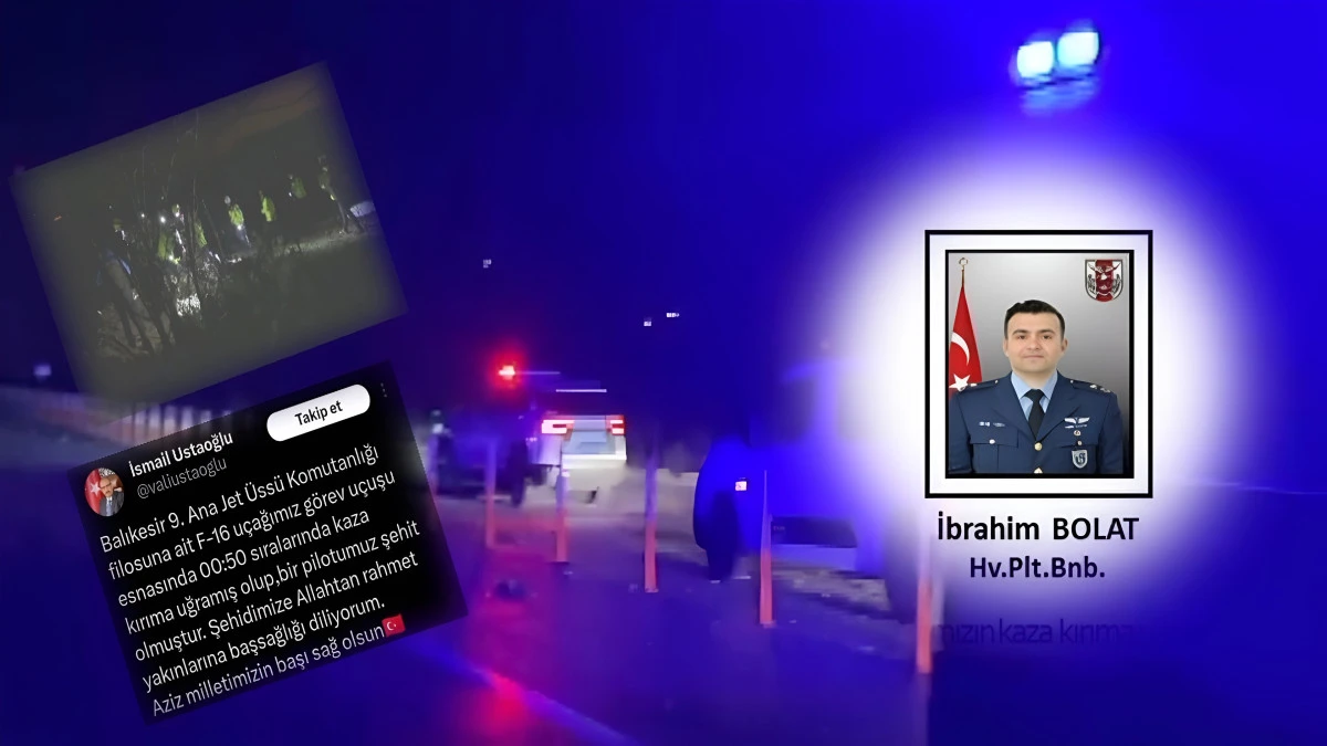Balıkesir&rsquo;de F-16 u&ccedil;ağı kaza kırıma uğradı; pilot şehit oldu! 