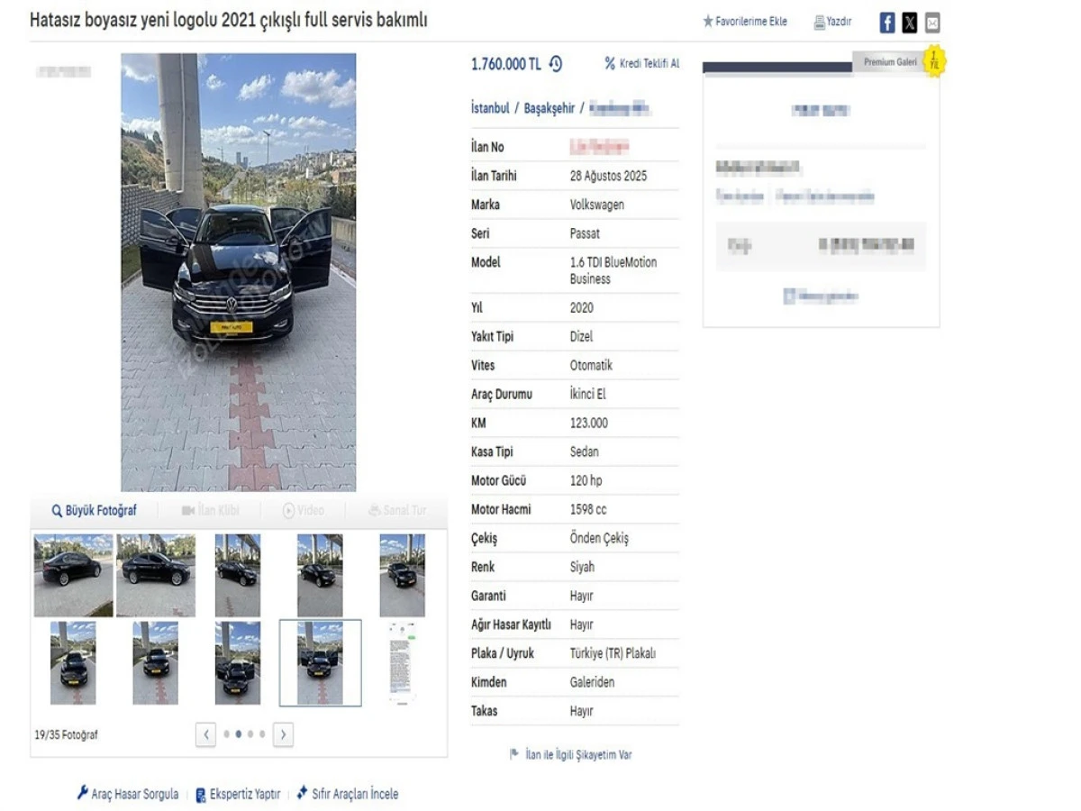 Başakşehir'de ilana koyduğu aracın kilometresini düşük gösteren galerinin yetki belgesi iptal edildi 