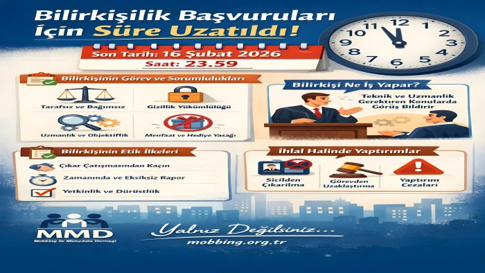 Bilirkişilik Başvuru S&uuml;resi Uzatıldı: Son G&uuml;n 16 Şubat! İşte Detaylar  