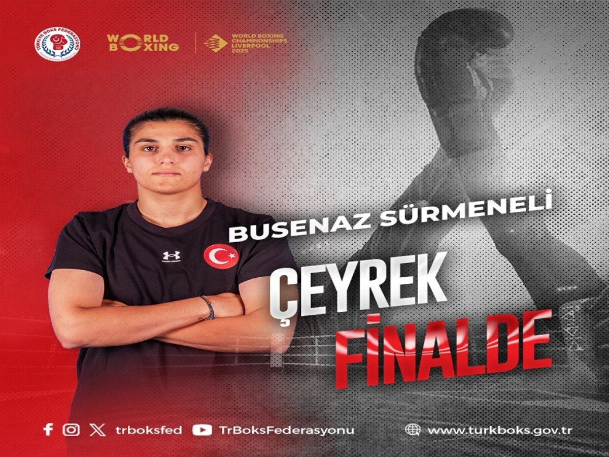 Busenaz Sürmeneli, Dünya Boks Şampiyonası’nda çeyrek finale çıktı