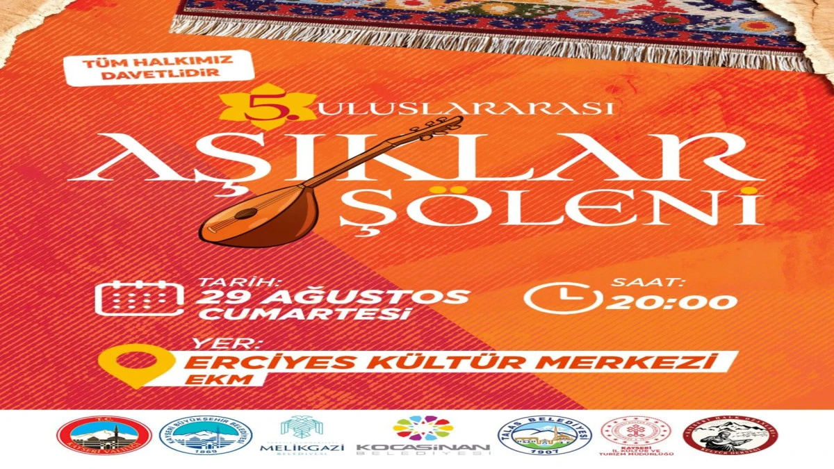 Kayseri B&uuml;y&uuml;kşehir&rsquo;den 5. Uluslararası Aşıklar Ş&ouml;leni&rsquo;ne davet  