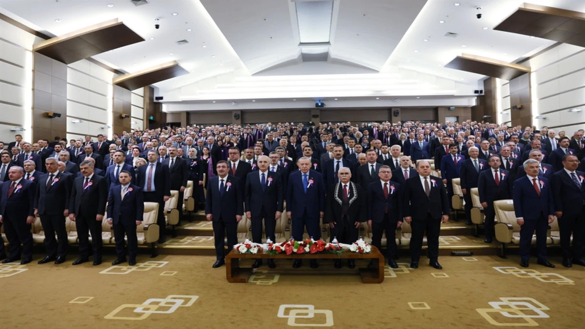 Cumhurbaşkanı Erdoğan, AYM'nin 64'&uuml;nc&uuml; kuruluş yıl d&ouml;n&uuml;m&uuml; t&ouml;renine katıldı 