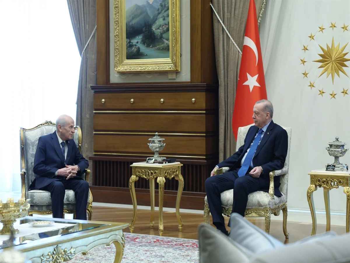 Cumhurbaşkanı Erdoğan, Bahçeli'yi kabul etti! 