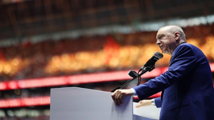 Cumhurbaşkanı Erdoğan: T&uuml;rkiye'nin hayrına olacak her işe kulp takma telaşında olanlar T&Uuml;GVA'nın &ouml;n&uuml;n&uuml; kapatmak istiyor 