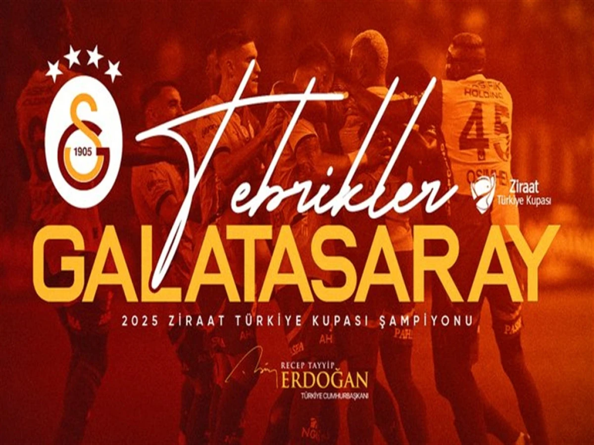 Cumhurbaşkanı Erdoğan, Ziraat Türkiye Kupası Şampiyonu Galatasaray'ı tebrik etti! 