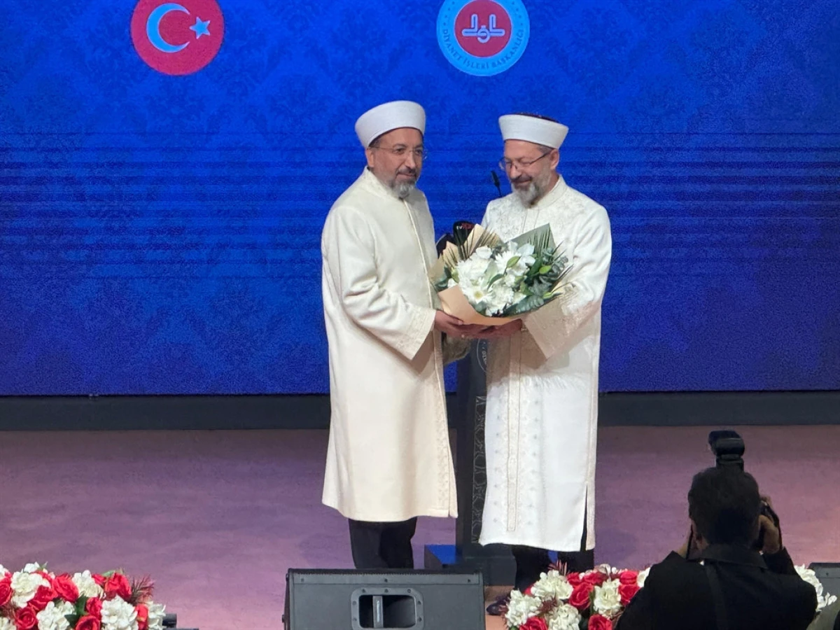 Diyanet İşleri Başkanı Arpaguş, görevi Erbaş'tan devraldı 