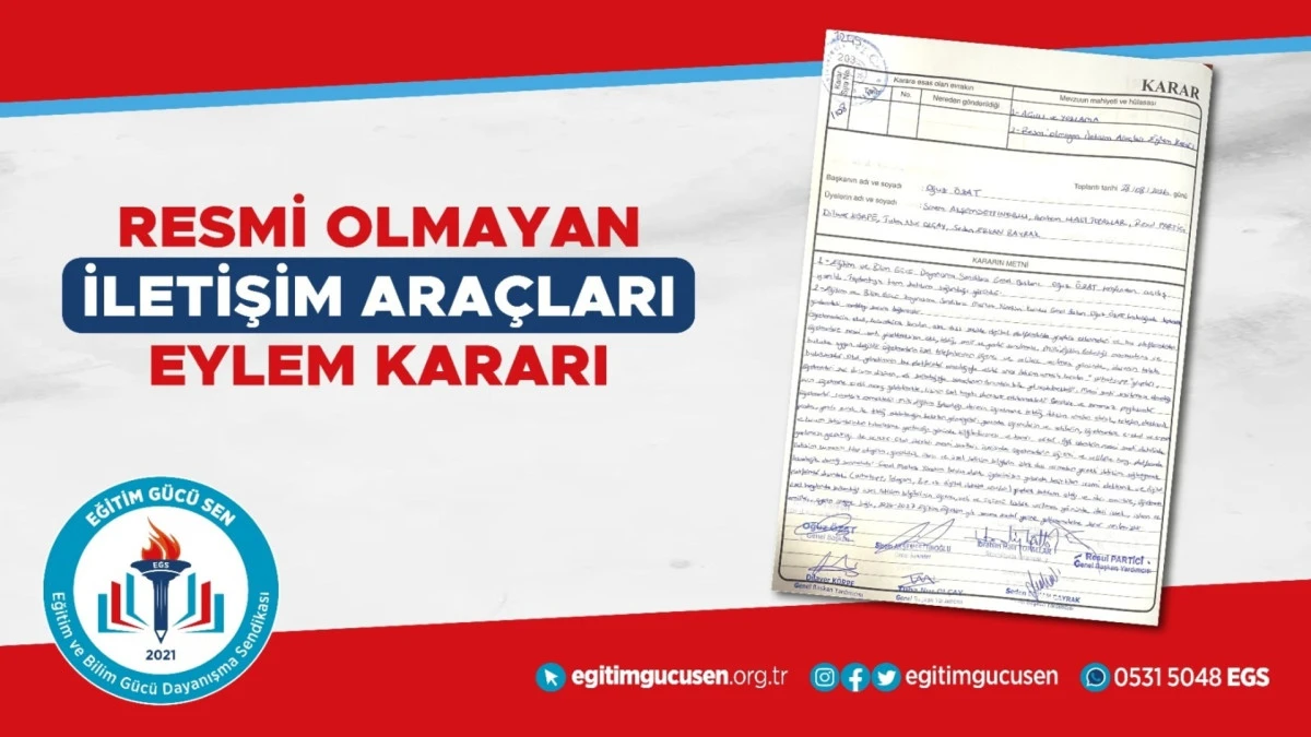 Eğitim G&uuml;c&uuml; Sen&rsquo;den eylem kararı 