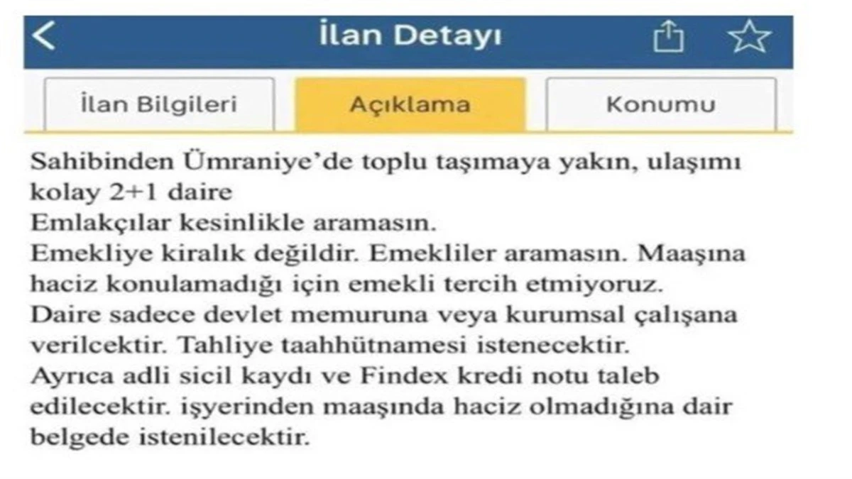 Ticaret Bakanlığı’ndan Dürüst Ticaret Vurgusu: ‘Emekliye kiralık değildir’ ilanına ceza uygulandı  
