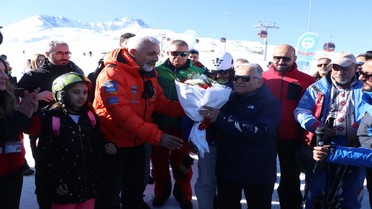 Erciyes Kayak Merkezi'nde yeni sezon, resmi t&ouml;renle a&ccedil;ıldı!  