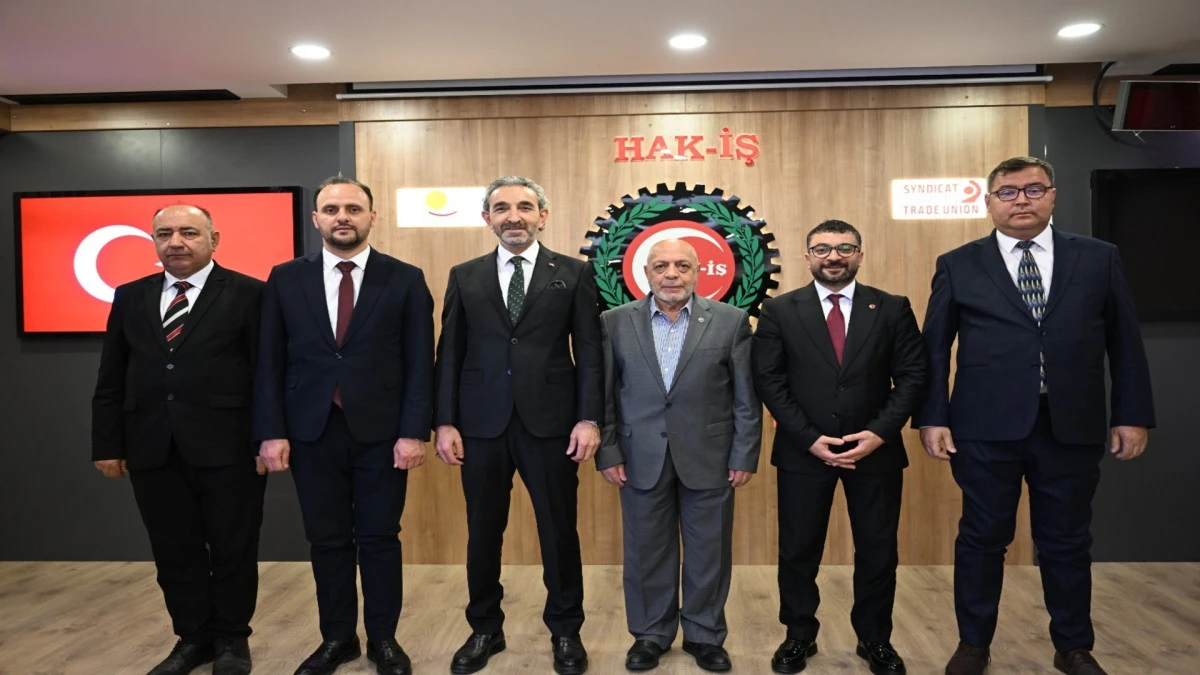 HAK-İŞ İl Başkanı Navruz&rsquo;dan Genel Başkanları Mahmut Arslan&rsquo;a Ziyaret