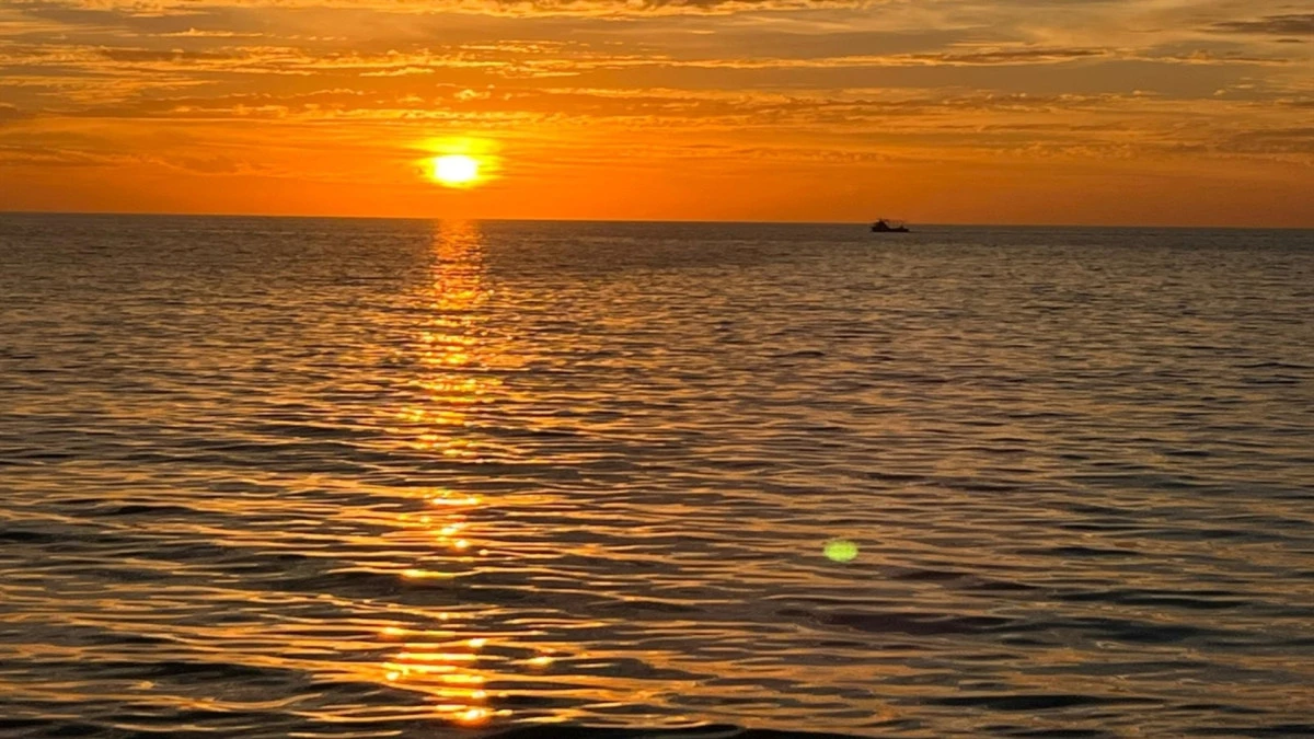 Gün batımı Hatay'da görsel şölene dönüştü 