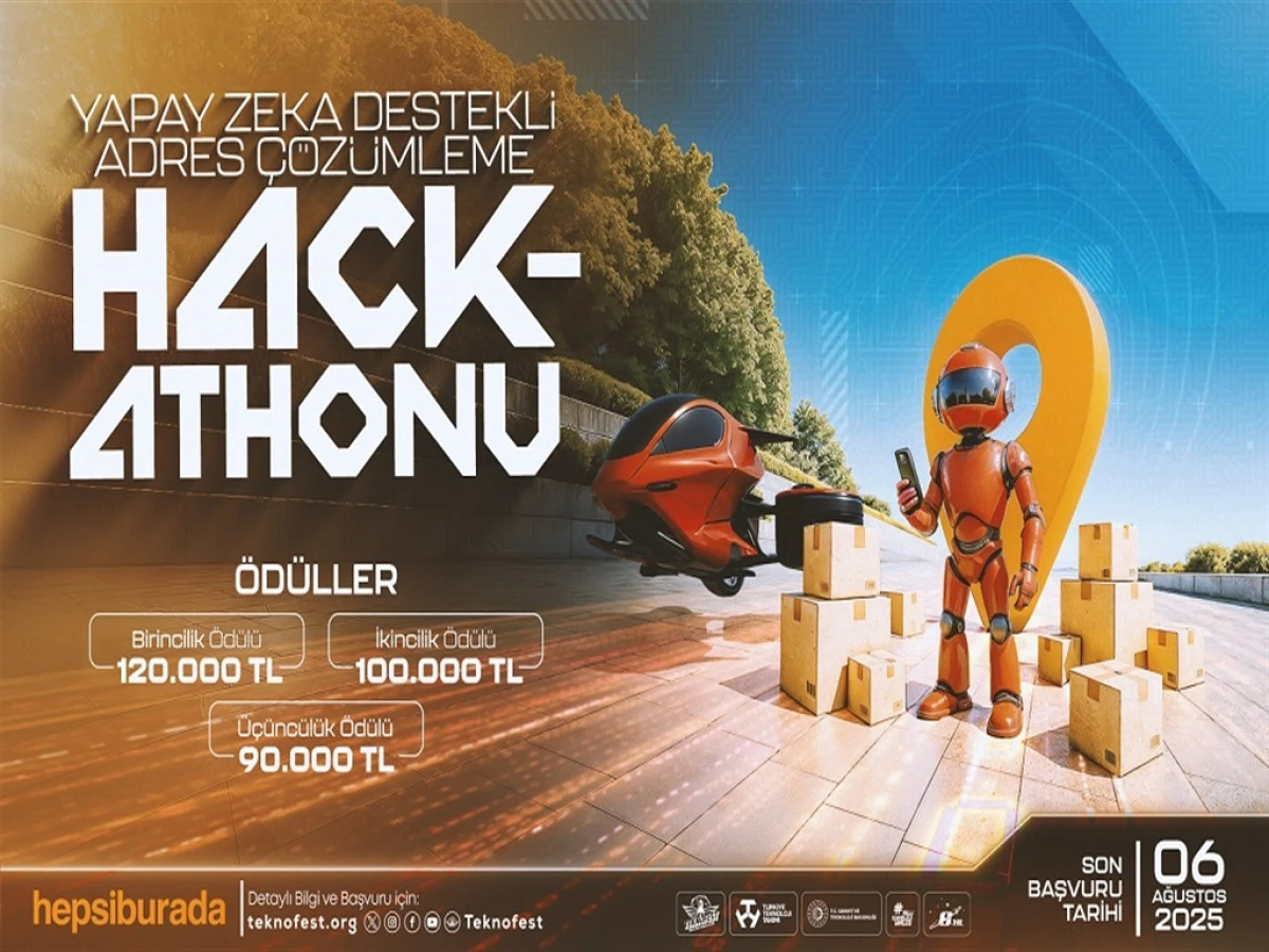 Hepsiburada’nın TEKNOFEST 'Yapay Zeka Destekli Adres Çözümleme Hackathonu' için başvurular başladı 