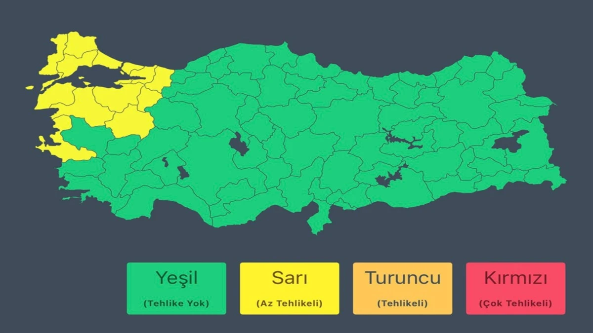 İ&ccedil;işleri Bakanlığı'ndan 13 il i&ccedil;in fırtına uyarısı 