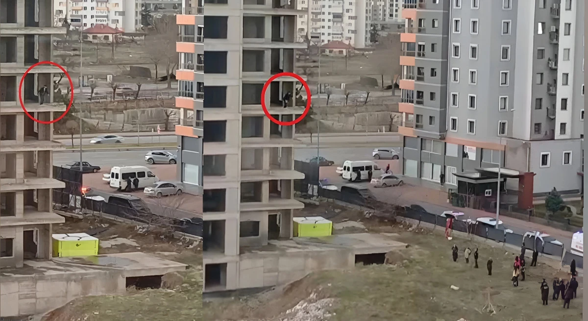 İntihar Girişiminde Bulunan Şahıs, Kendini İkna Etmeye &Ccedil;alışanlara Taş Fırlattı! 