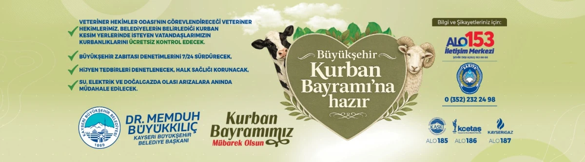 Kayseri B&uuml;y&uuml;kşehir Belediyesi Bayrama Hazır 
