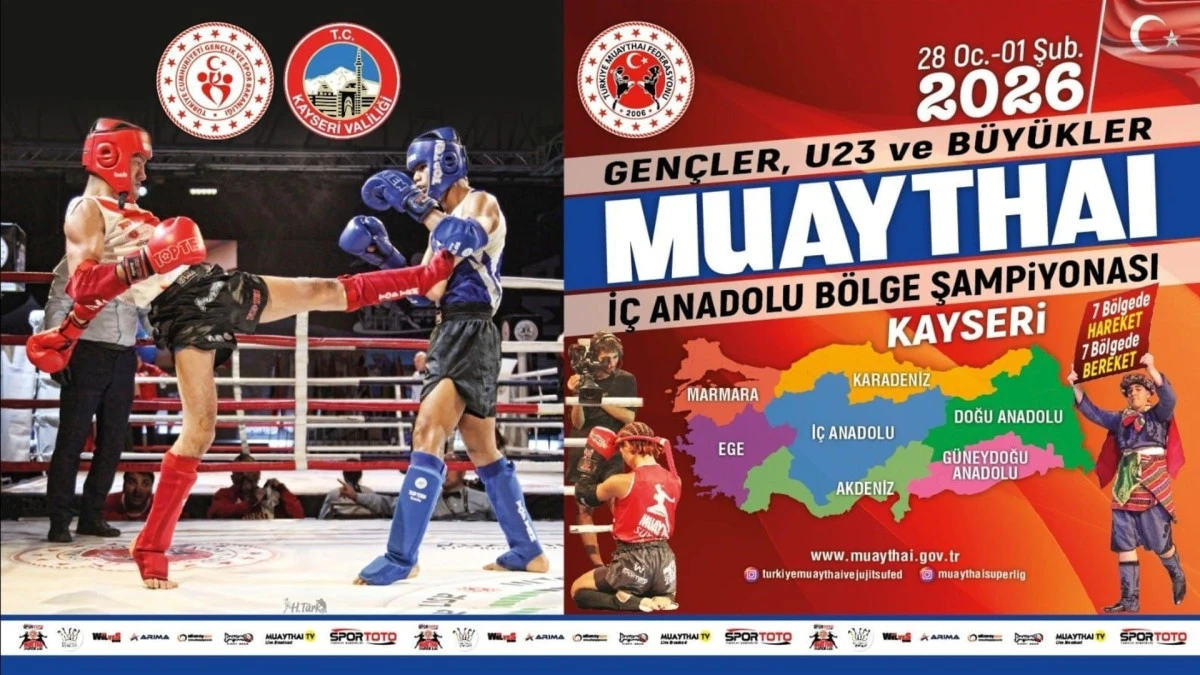 Kayseri'de Muay Thai heyecanı: 500 sporcu T&uuml;rkiye şampiyonası i&ccedil;in ringe &ccedil;ıkıyor 