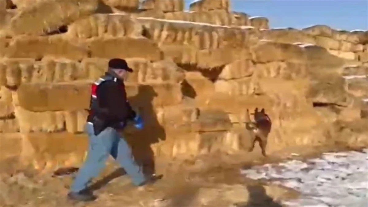 Kayseri'de saman balyaları arasında 1,4 kilo esrar ele ge&ccedil;irildi; 3 g&ouml;zaltı 