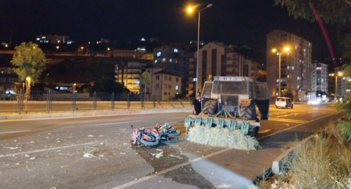 Kayseri’de traktöre arkadan çarpan motosikletin sürücüsü öldü 