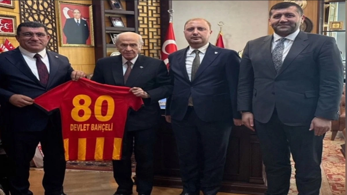 Kayserispor’dan MHP lideri Bahçeli’ye ziyaret! 