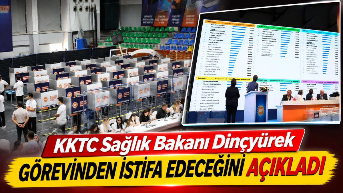 KKTC SAĞLIK BAKANI DİN&Ccedil;Y&Uuml;REK G&Ouml;REVİNDEN İSTİFA EDECEĞİNİ A&Ccedil;IKLADI 