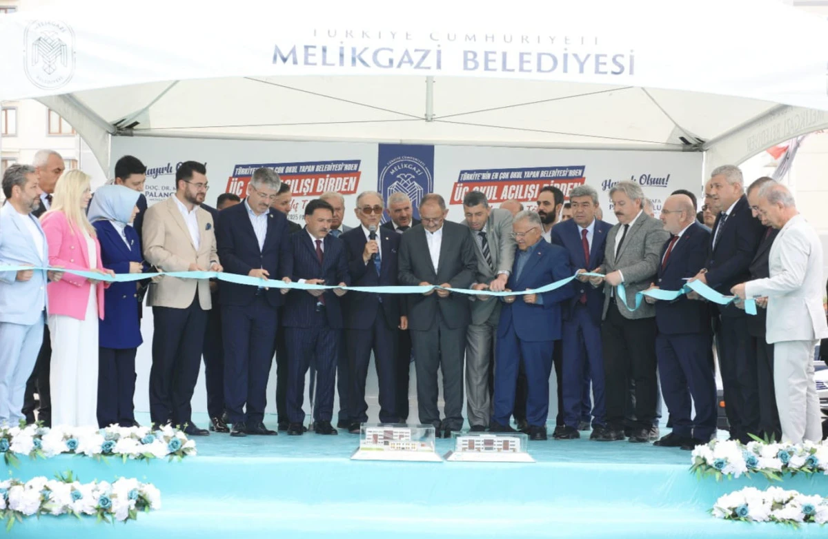 Melikgazi’de 3 Yeni Okul Hizmete Açıldı