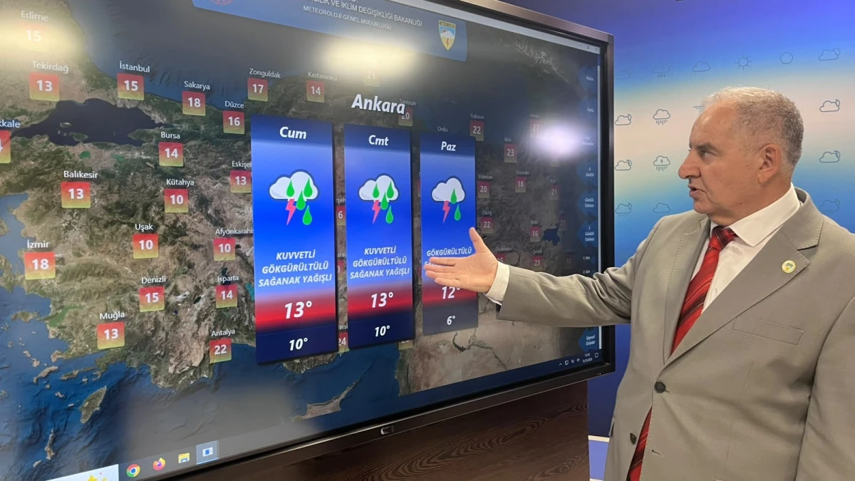 Meteoroloji&rsquo;den hafta sonu i&ccedil;in kuvvetli yağış ve fırtına uyarısı 