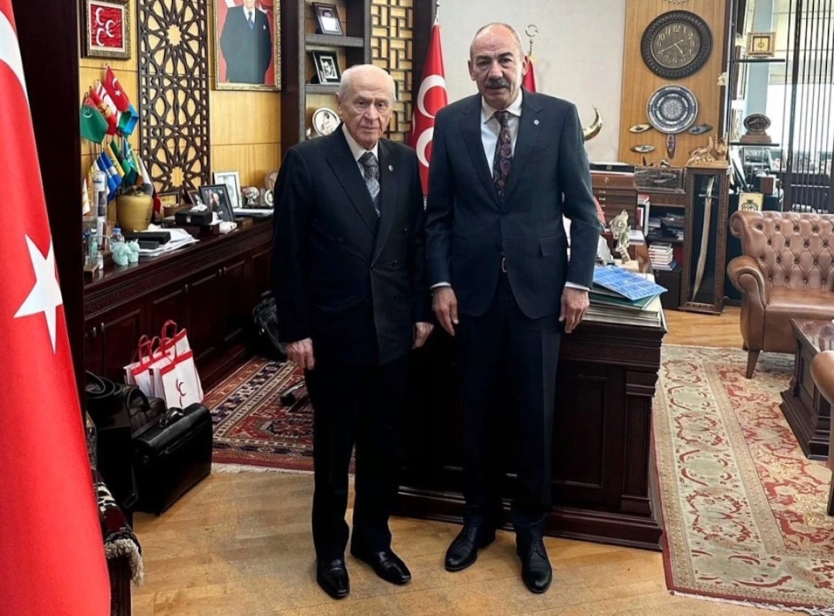 MHP Lideri Bahçeli, Kayseri Ticaret Odası Heyetini Kabul Etti 