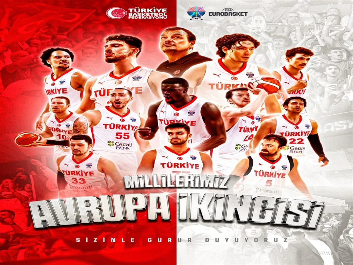 Millilerimiz, EuroBasket 2025’te Avrupa İkincisi Oldu