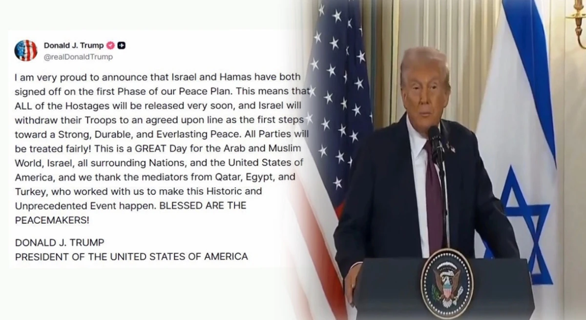 Ortadoğu’da yeni dönem: Trump, İsrail-Hamas barışının ilk adımını açıkladı 