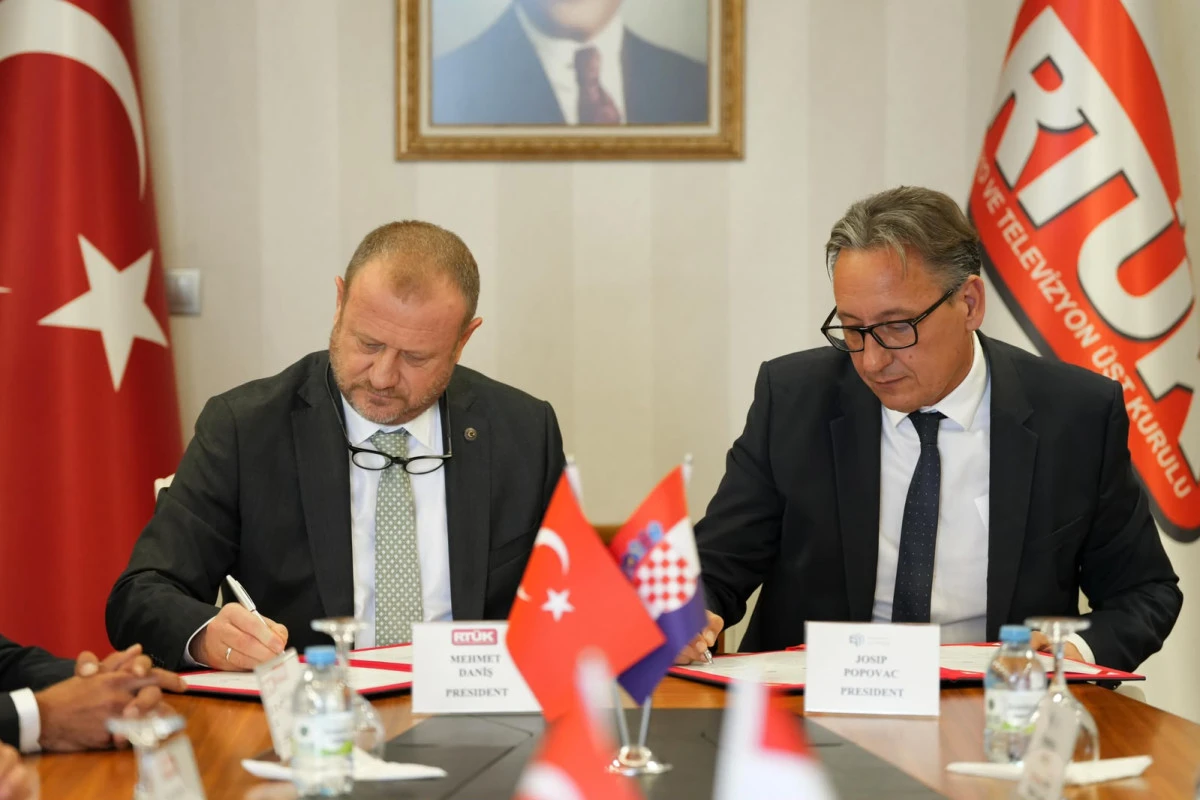 RT&Uuml;K ile Hırvatistan Elektronik Medya D&uuml;zenleyici Ajansı arasında iş birliği 