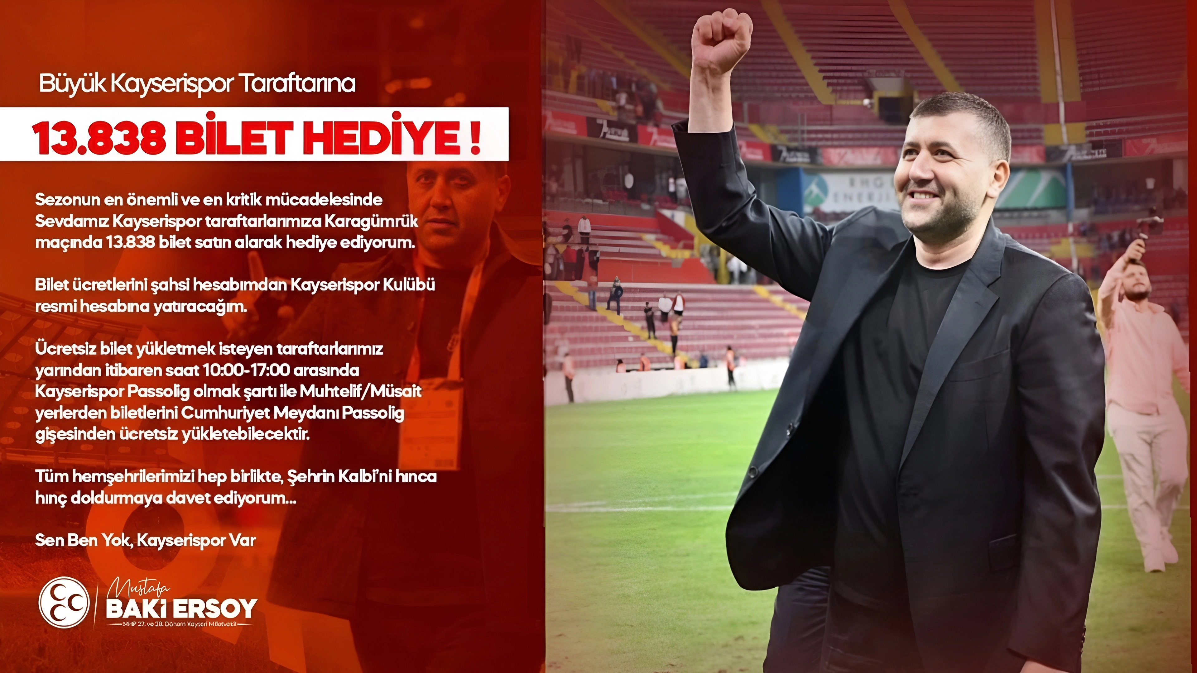 Sarı-Kırmızı Sevdaya 13.838 Biletlik Destek! 