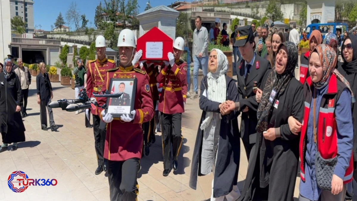 Şehit Astsubay Yusuf Erg&uuml;n, son yolculuğuna uğurlandı 