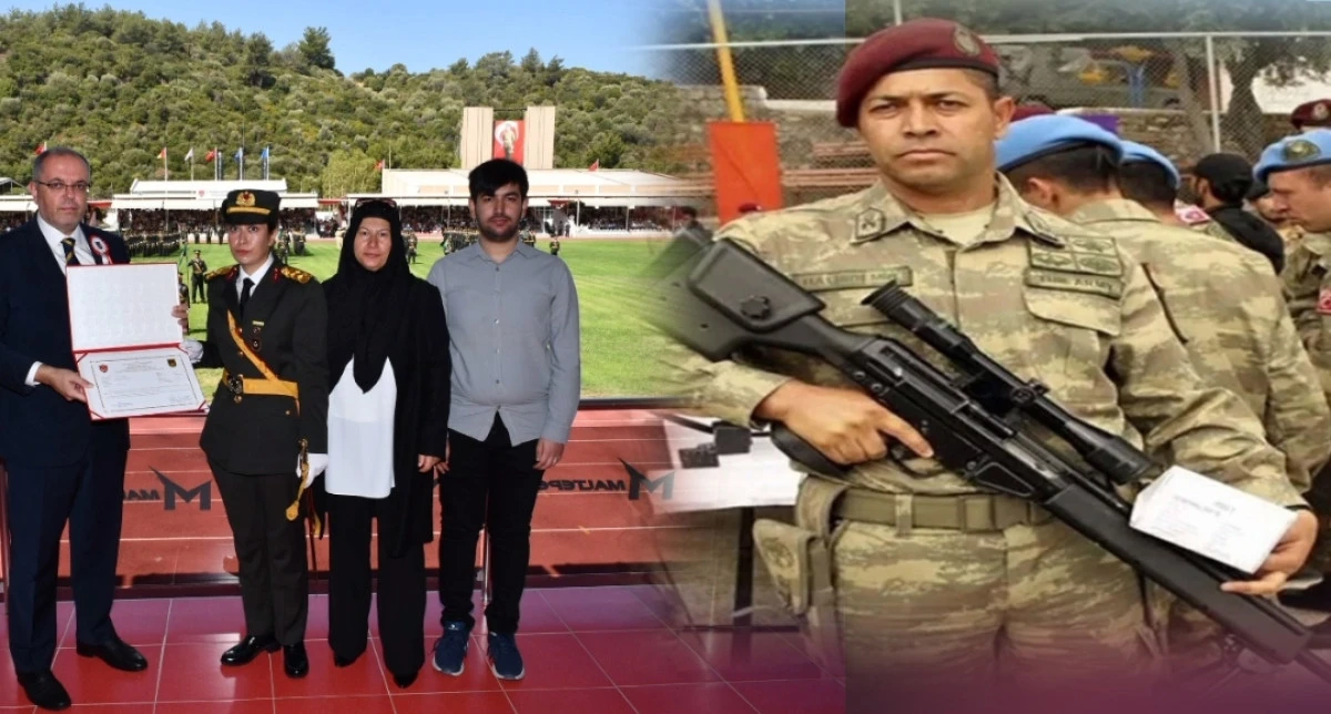 Şehit Ömer Halisdemir'in kızı Elif Nur teğmen oldu 