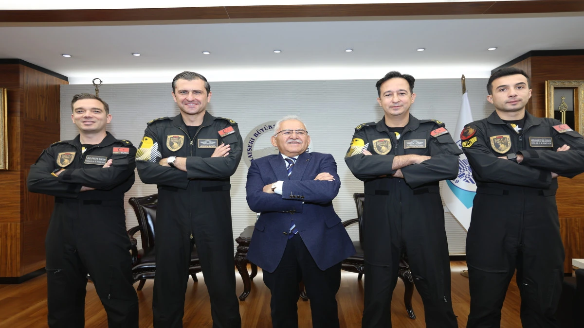 SOLOTÜRK Kayseri Semalarında Uçmadan Önce Başkan Büyükkılıç’ı Ziyaret Etti! 