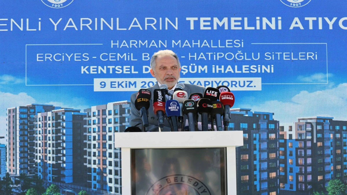 Talas'ta dev kentsel d&ouml;n&uuml;ş&uuml;m: 877 milyonluk ihale ger&ccedil;ekleştirildi 