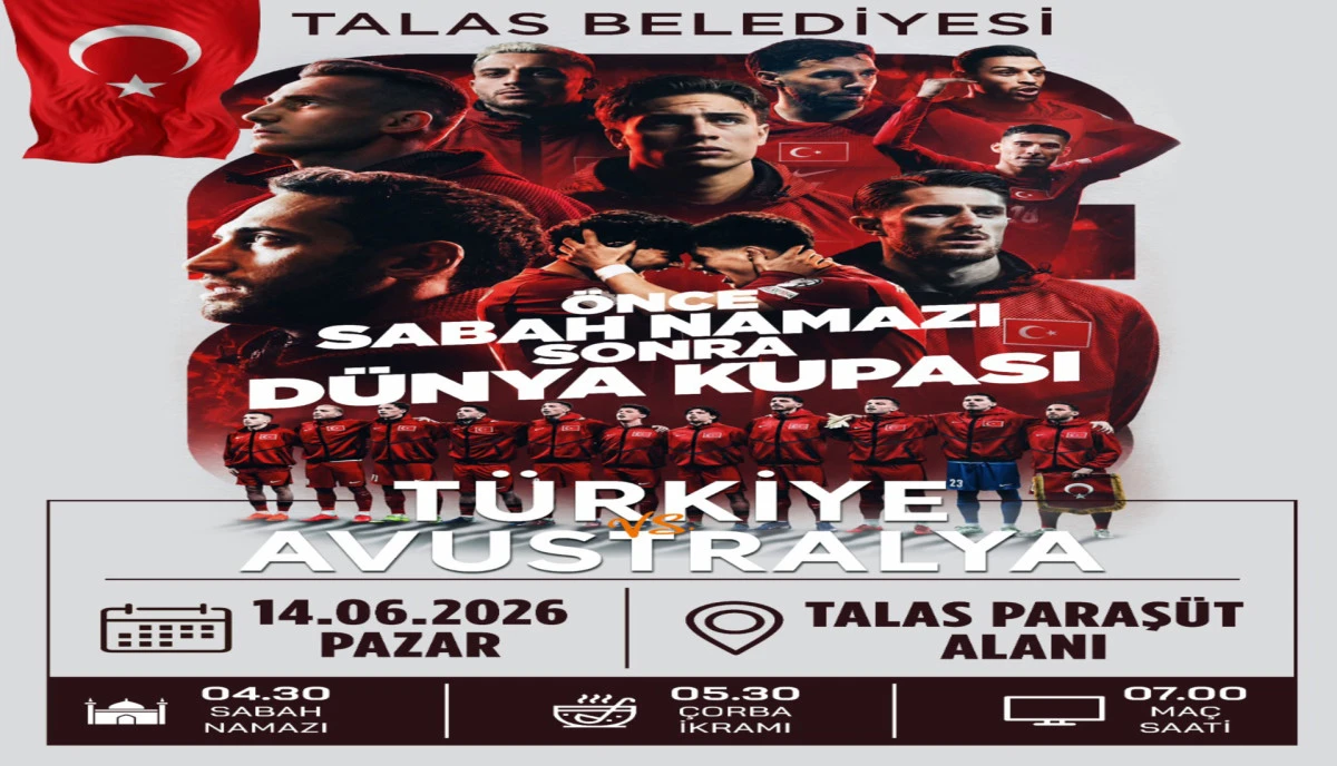 Talas'ta milli heyecan paraş&uuml;t alanında yaşanacak! 