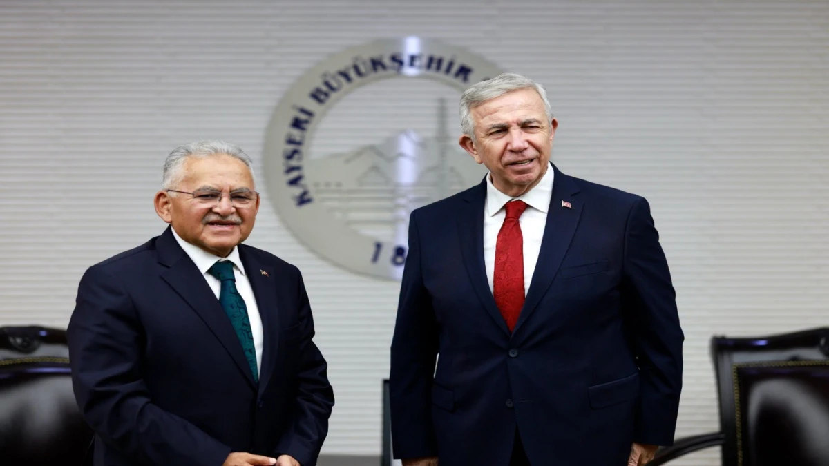 Tarihi Kentler Birliği Başkanı Yavaş&rsquo;tan Başkan B&uuml;y&uuml;kkılı&ccedil;&rsquo;a Ziyaret 