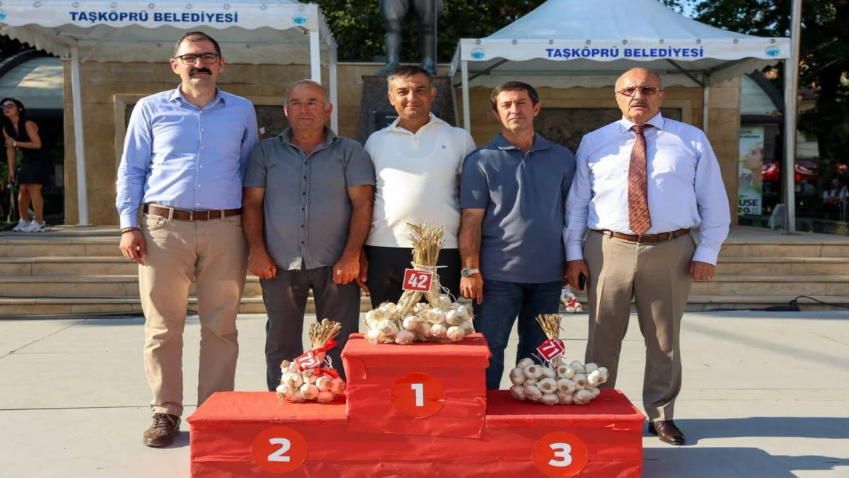 Taşk&ouml;pr&uuml; sarımsağının en iyileri belli oldu 