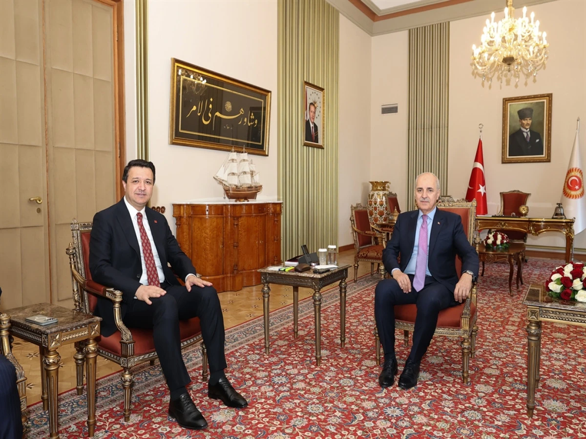 TBMM Başkanı Kurtulmuş, Arıkan'ı kabul etti! 