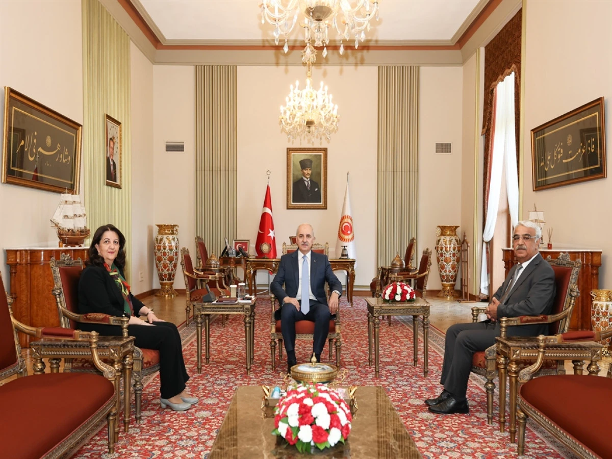 TBMM Başkanı Kurtulmuş, DEM Parti heyetini kabul etti! 