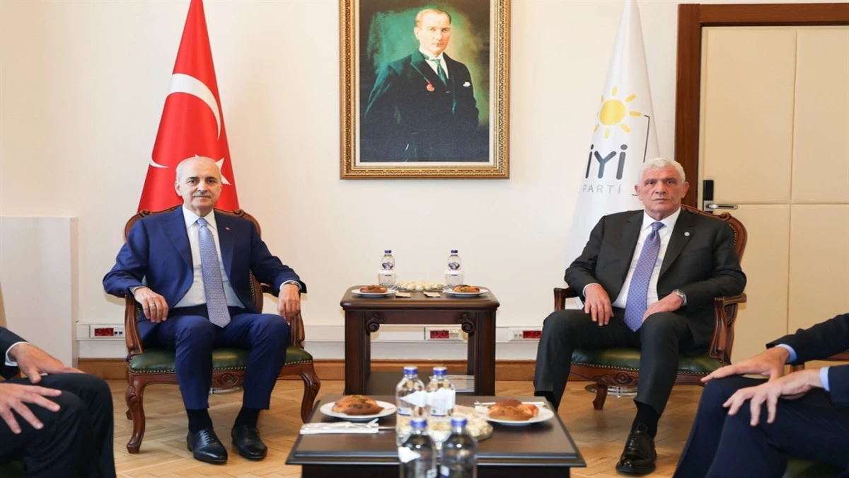 TBMM Başkanı Kurtulmuş, Dervişoğlu ile g&ouml;r&uuml;şt&uuml; 
