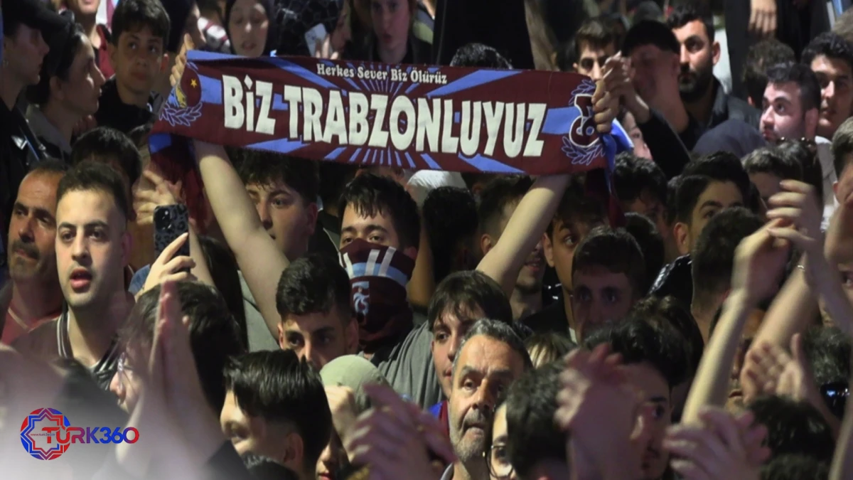 Trabzon'da kupa zaferi coşkuyla kutlandı! 