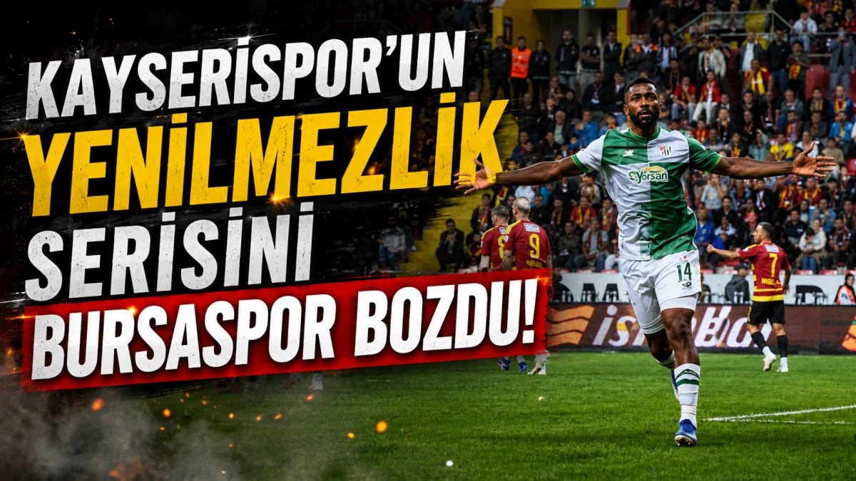 Trendyol 1. Lig: Kayserispor - Bursaspor: 1-2 