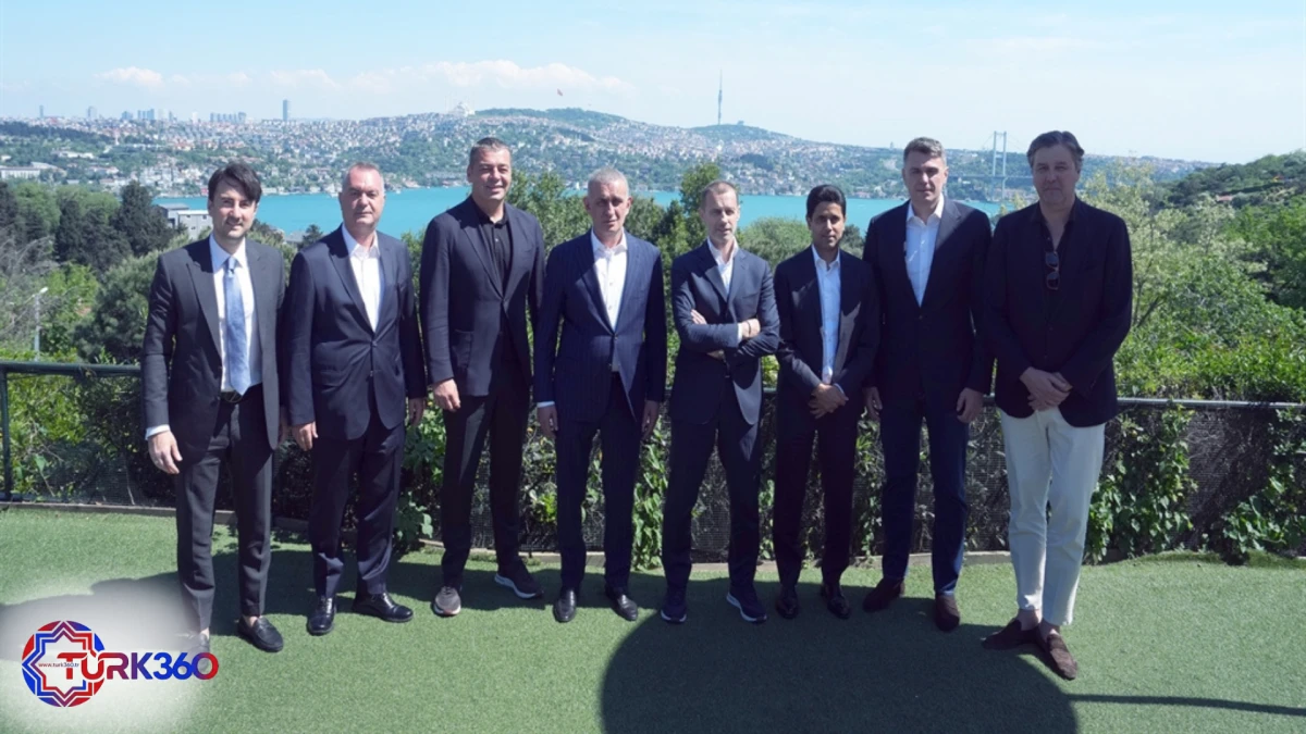 UEFA ve TFF heyetleri, Avrupa Ligi Finali &ouml;ncesi İstanbul'da bir araya geldi! 