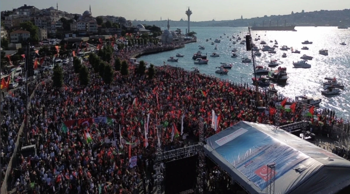 Üsküdar'da 'Özgür Gazze Mitingi' düzenlendi 