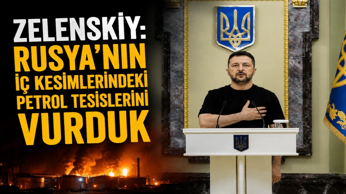 Zelenskiy: Rusya'nın i&ccedil; kesimlerindeki petrol tesislerini vurduk 